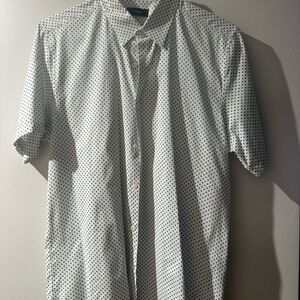 Theory White Shirt with Black Dots